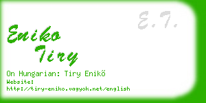 eniko tiry business card